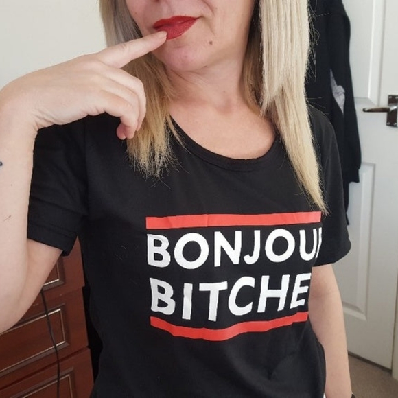 Bonjour BITCH*s Tee - Picture 2 of 7